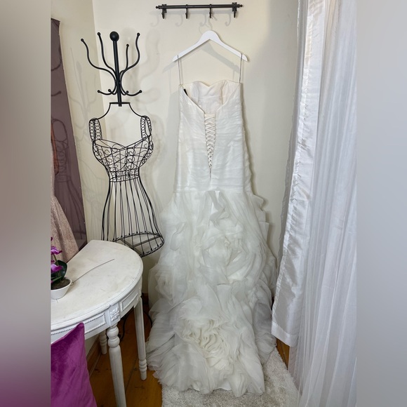 Maggie Sottero Organza Rosette Dress - Picture 4 of 4